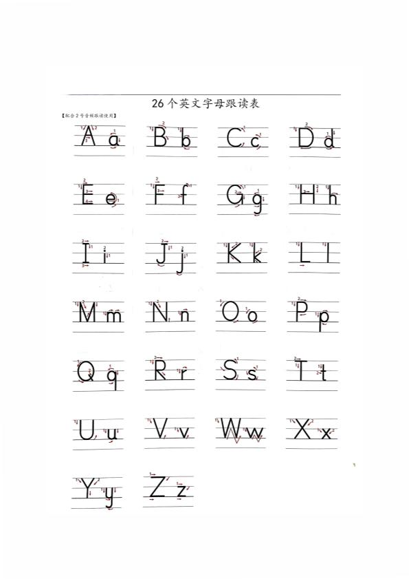 新教材三上英语同步字帖人教PEP版本插图1
