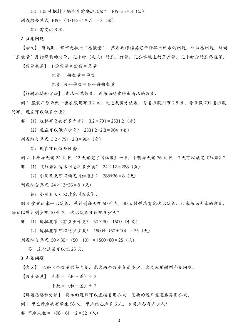 （精品）小学数学典型应用题精讲宝典(1)插图1