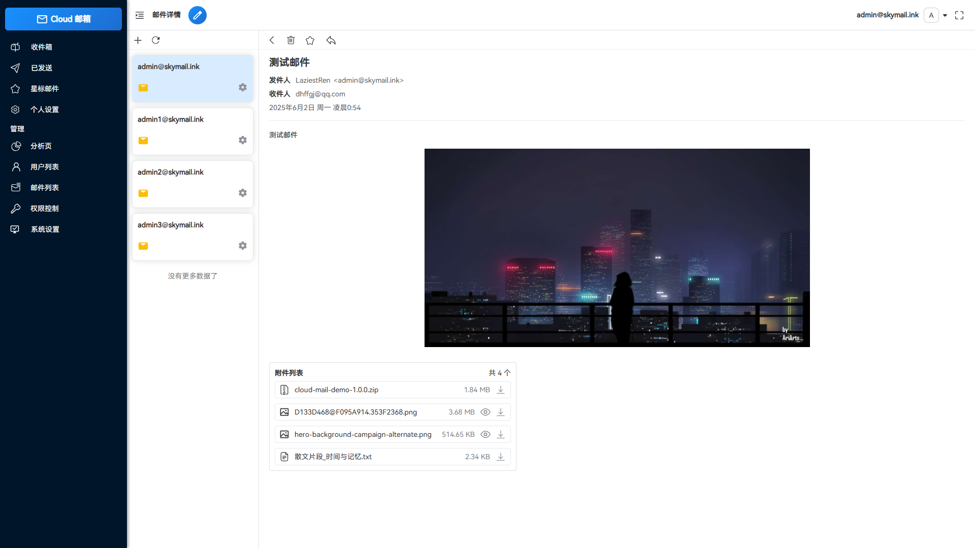 Email邮箱服务系统源码 支持邮件TG转发插图3