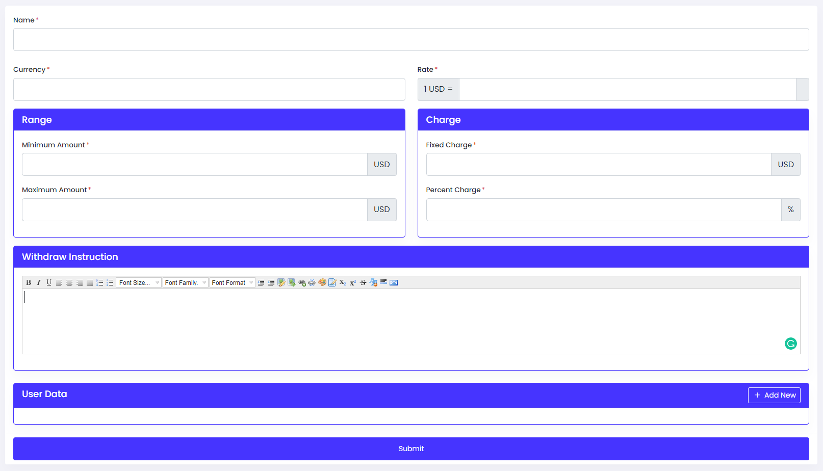 viserpay海外支付系统源码/国外支付接口 laravel后端框架插图2