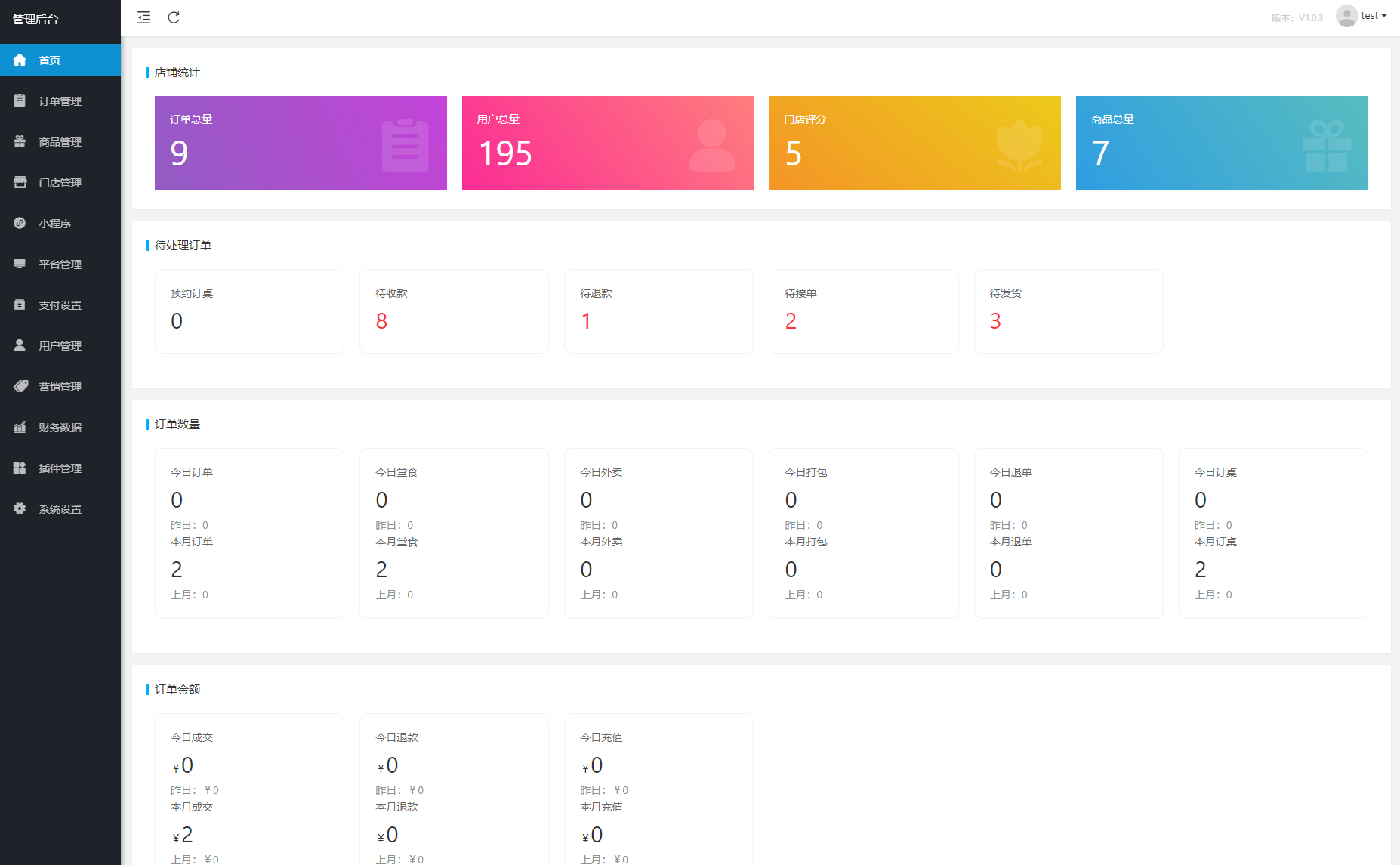 最新扫码点餐外卖配送餐饮小程序系统源码 开源版插图5
