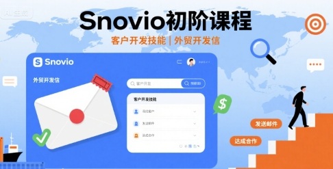 Snovio初阶课程,客户开发技能,外贸开发信插图 Snovio初阶课程,客户开发技能,外贸开发信插图