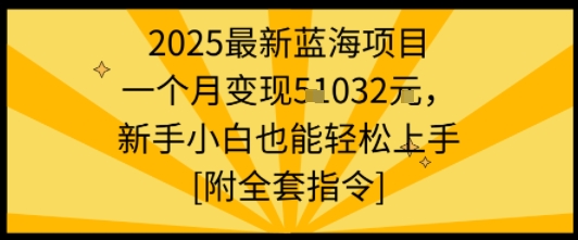 2025最新蓝海项目一个月变现1w+新手小白也能轻松上手【附全套指令】插图 2025最新蓝海项目一个月变现1w+新手小白也能轻松上手【附全套指令】插图