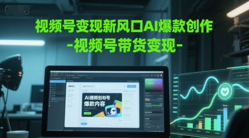 视频号变现新风口AI爆款创作-视频号带货变现插图 视频号变现新风口AI爆款创作-视频号带货变现插图