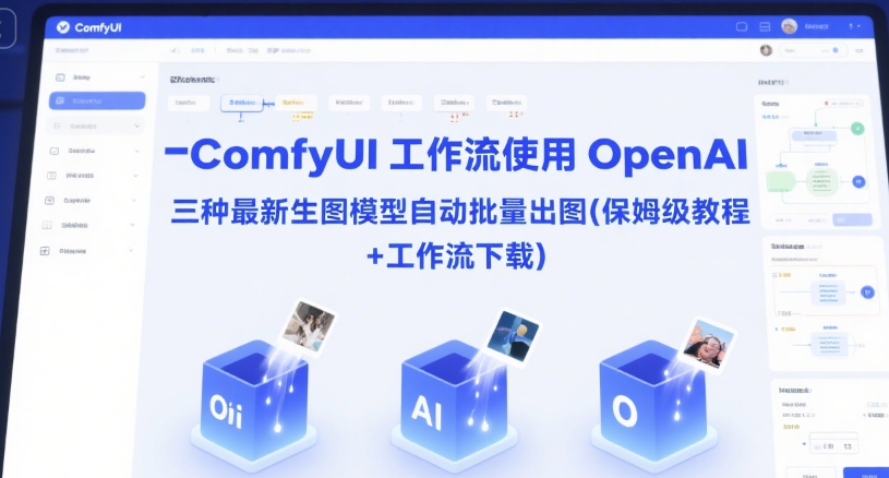 ComfyUI 工作流使用 OpenAI 三种最新生图模型自动批量出图(保姆级教程+工作流下载)插图 ComfyUI 工作流使用 OpenAI 三种最新生图模型自动批量出图(保姆级教程+工作流下载)插图