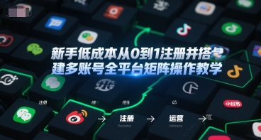 新手低成本从0到1注册并搭建多账号全平台矩阵操作教学,手机号-邮箱-IP-工具插图 新手低成本从0到1注册并搭建多账号全平台矩阵操作教学,手机号-邮箱-IP-工具插图