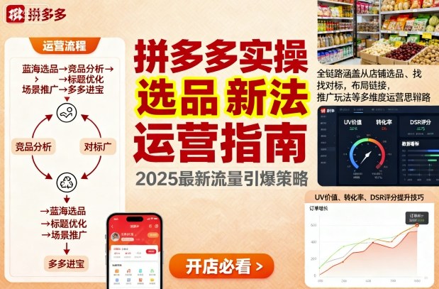 王校长9月12拼多多实操新玩法,全链路涵盖从店铺选品、找对标,布局链接,推广玩法等多维度运营思路(更新)插图 王校长9月12拼多多实操新玩法,全链路涵盖从店铺选品、找对标,布局链接,推广玩法等多维度运营思路(更新)插图