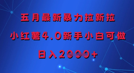 五月最新暴力拉新拉,小红薯4.0新手小白可做,日入多张插图 五月最新暴力拉新拉,小红薯4.0新手小白可做,日入多张插图