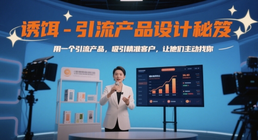 诱饵-引流产品设计秘笈,用一个引流产品,吸引精准客户,让他们主动找你插图 诱饵-引流产品设计秘笈,用一个引流产品,吸引精准客户,让他们主动找你插图