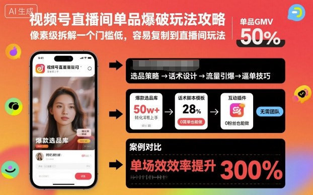 视频号直播间单品爆破玩法攻略,像素级拆解一个门槛低,容易复制到直播间玩法插图 视频号直播间单品爆破玩法攻略,像素级拆解一个门槛低,容易复制到直播间玩法插图