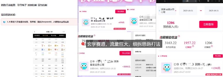 免费占星项目拆解_测测拉新玄学赛道,蓝海开局插图1 免费占星项目拆解_测测拉新玄学赛道,蓝海开局插图1