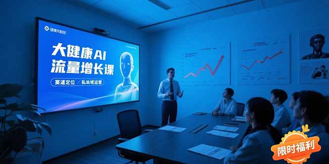 大健康AI流量增长课8.0,赛道定位方法论,AI数字人内容生产,私域转化运营插图 大健康AI流量增长课8.0,赛道定位方法论,AI数字人内容生产,私域转化运营插图