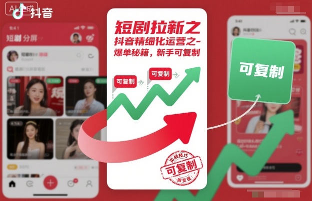 短剧拉新之抖音精细化运营之爆单秘籍,新手可复制插图 短剧拉新之抖音精细化运营之爆单秘籍,新手可复制插图