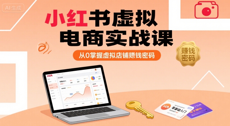 小红书虚拟电商实战课,从0掌握虚拟店铺賺钱密码插图 小红书虚拟电商实战课,从0掌握虚拟店铺賺钱密码插图