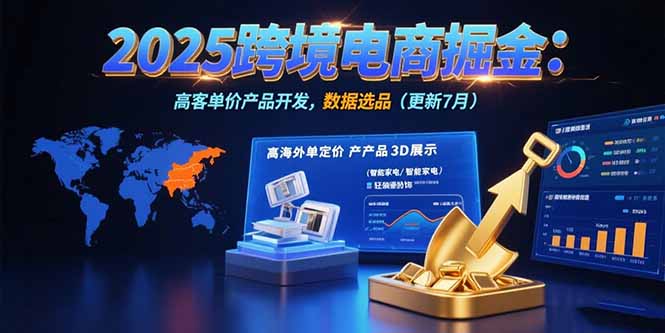 2025跨境电商掘金:蓝海市场定位,高客单价产品开发,数据选品(更新7月插图 2025跨境电商掘金:蓝海市场定位,高客单价产品开发,数据选品(更新7月插图