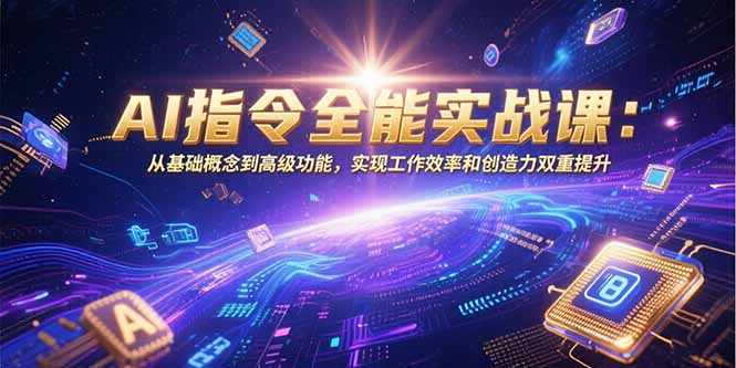 AI指令全能实战课:从基础概念到高级功能,实现工作效率和创造力双重提升插图 AI指令全能实战课:从基础概念到高级功能,实现工作效率和创造力双重提升插图