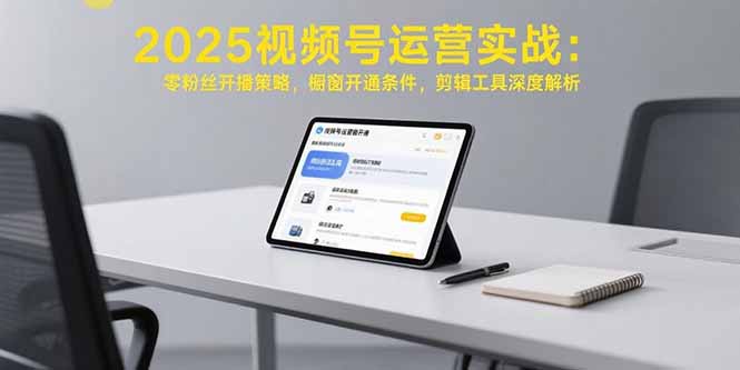 2025视频号运营实战:零粉丝开播策略,橱窗开通条件,剪辑工具深度解析插图 2025视频号运营实战:零粉丝开播策略,橱窗开通条件,剪辑工具深度解析插图