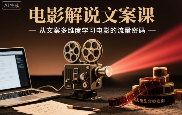 电影解说文案课,从文案多维度学习电影的流量密码插图 电影解说文案课,从文案多维度学习电影的流量密码插图