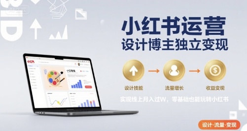 小红书运营设计博主独立变现,实现线上月入过W,零基础也能玩转小红书插图 小红书运营设计博主独立变现,实现线上月入过W,零基础也能玩转小红书插图