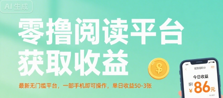 零撸阅读平台获取收益,最新无门槛平台,一部手机即可操作,单日收益50-3张【揭秘】插图 零撸阅读平台获取收益,最新无门槛平台,一部手机即可操作,单日收益50-3张【揭秘】插图