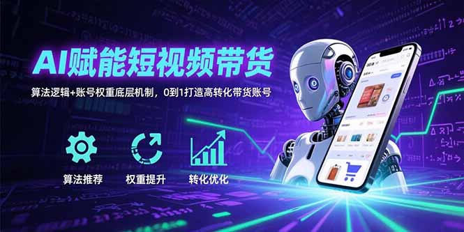 AI赋能短视频带货:算法逻辑+账号权重底层机制,0到1打造高转化带货账号插图 AI赋能短视频带货:算法逻辑+账号权重底层机制,0到1打造高转化带货账号插图