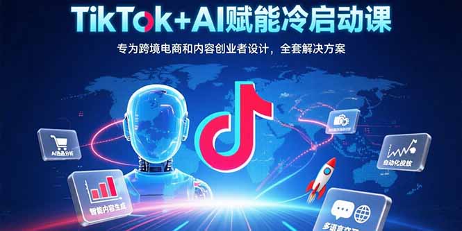 TikTok+AI赋能冷启动课:专为跨境电商和内容创业者设计,全套解决方案插图 TikTok+AI赋能冷启动课:专为跨境电商和内容创业者设计,全套解决方案插图