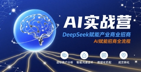 AI实战营:DeepSeek赋能产业商业招商,AI赋能招商全流程插图 AI实战营:DeepSeek赋能产业商业招商,AI赋能招商全流程插图