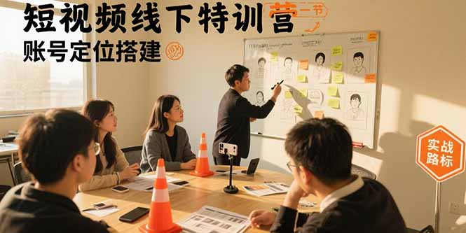 短视频线下特训营:账号定位搭建/口播号拍摄剪辑/直播间流量入口/变现实战插图 短视频线下特训营:账号定位搭建/口播号拍摄剪辑/直播间流量入口/变现实战插图