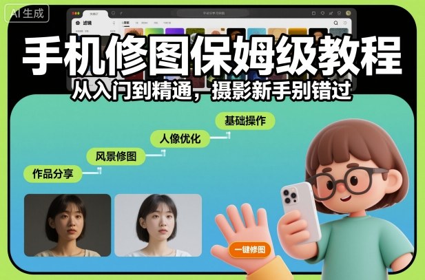 手机修图保姆级教程,从入门到精通,摄影新手别错过插图 手机修图保姆级教程,从入门到精通,摄影新手别错过插图