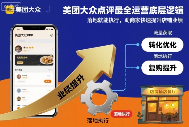 美团大众点评最全运营底层逻辑,落地就能执行,助商家快速提升店铺业绩插图 美团大众点评最全运营底层逻辑,落地就能执行,助商家快速提升店铺业绩插图