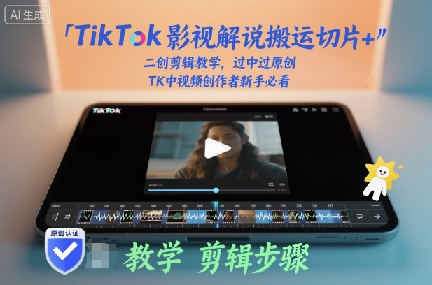 TikTok影视解说搬运切片+二创剪辑教学,过中过原创,TK中视频创作者新手必看插图 TikTok影视解说搬运切片+二创剪辑教学,过中过原创,TK中视频创作者新手必看插图