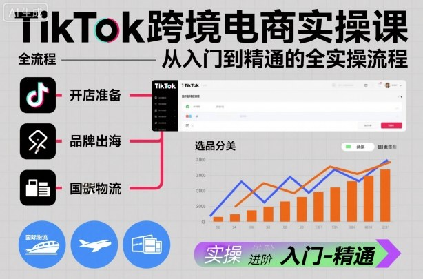 TikTok跨境电商实操课,从入门到精通的全实操流程插图 TikTok跨境电商实操课,从入门到精通的全实操流程插图