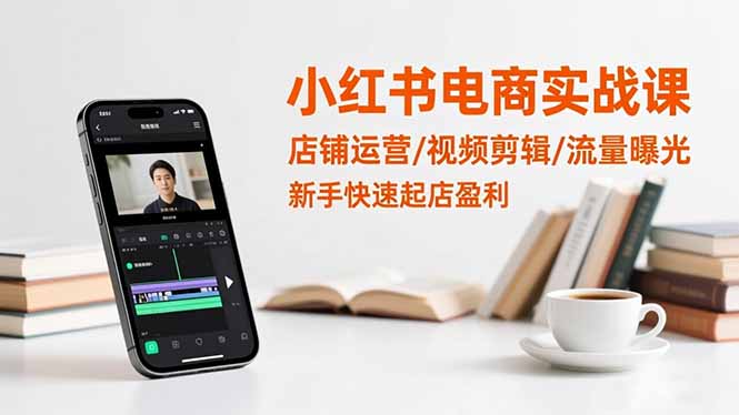 小红书电商实战课:店铺运营/视频剪辑/流量曝光,新手快速起店盈利插图 小红书电商实战课:店铺运营/视频剪辑/流量曝光,新手快速起店盈利插图