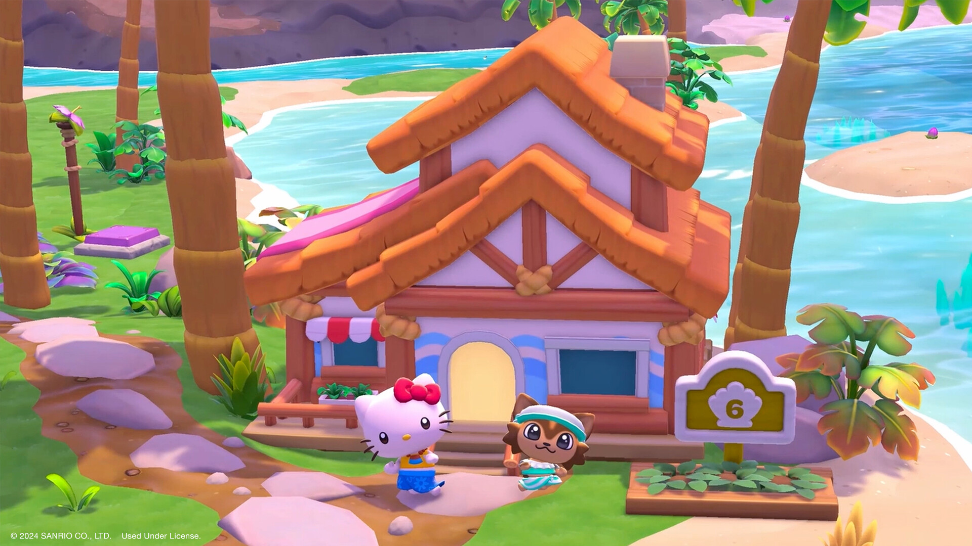 switch游戏《凯蒂猫岛屿冒险 Hello Kitty Island》美版中文+2.9.1补丁+2DLC+金手指插图1