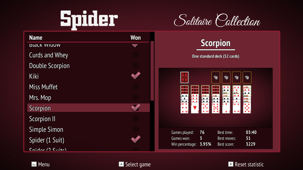《蜘蛛纸牌合集 Spider Solitaire Collection》Switch英文版NSP下载 – 含1.2.1补丁插图2