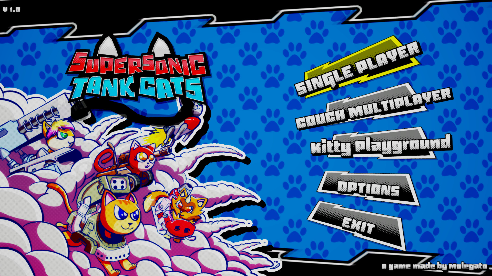 《超音速坦克猫 Supersonic Tank Cats》Switch英文版NSP下载