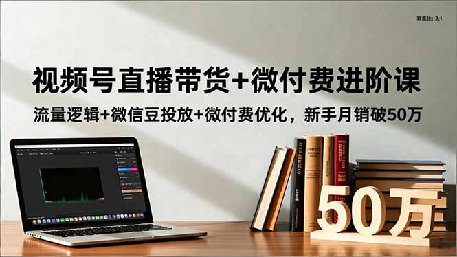 视频号直播带货+微付费进阶课:流量逻辑+微信豆投放+微付费优化,新手月销破50万插图 视频号直播带货+微付费进阶课:流量逻辑+微信豆投放+微付费优化,新手月销破50万插图