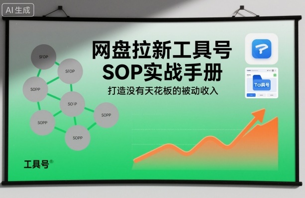 网盘拉新工具号SOP实战手册,打造没有天花板的被动收入插图 网盘拉新工具号SOP实战手册,打造没有天花板的被动收入插图