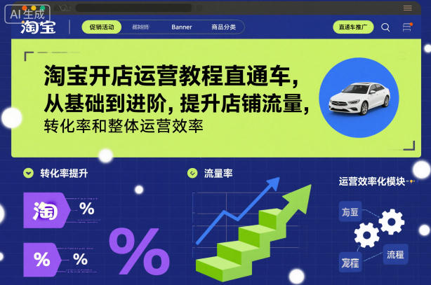 淘宝开店运营教程直通车,从基础到进阶,提升店铺流量,转化率和整体运营效率(更新11月)插图 淘宝开店运营教程直通车,从基础到进阶,提升店铺流量,转化率和整体运营效率(更新11月)插图