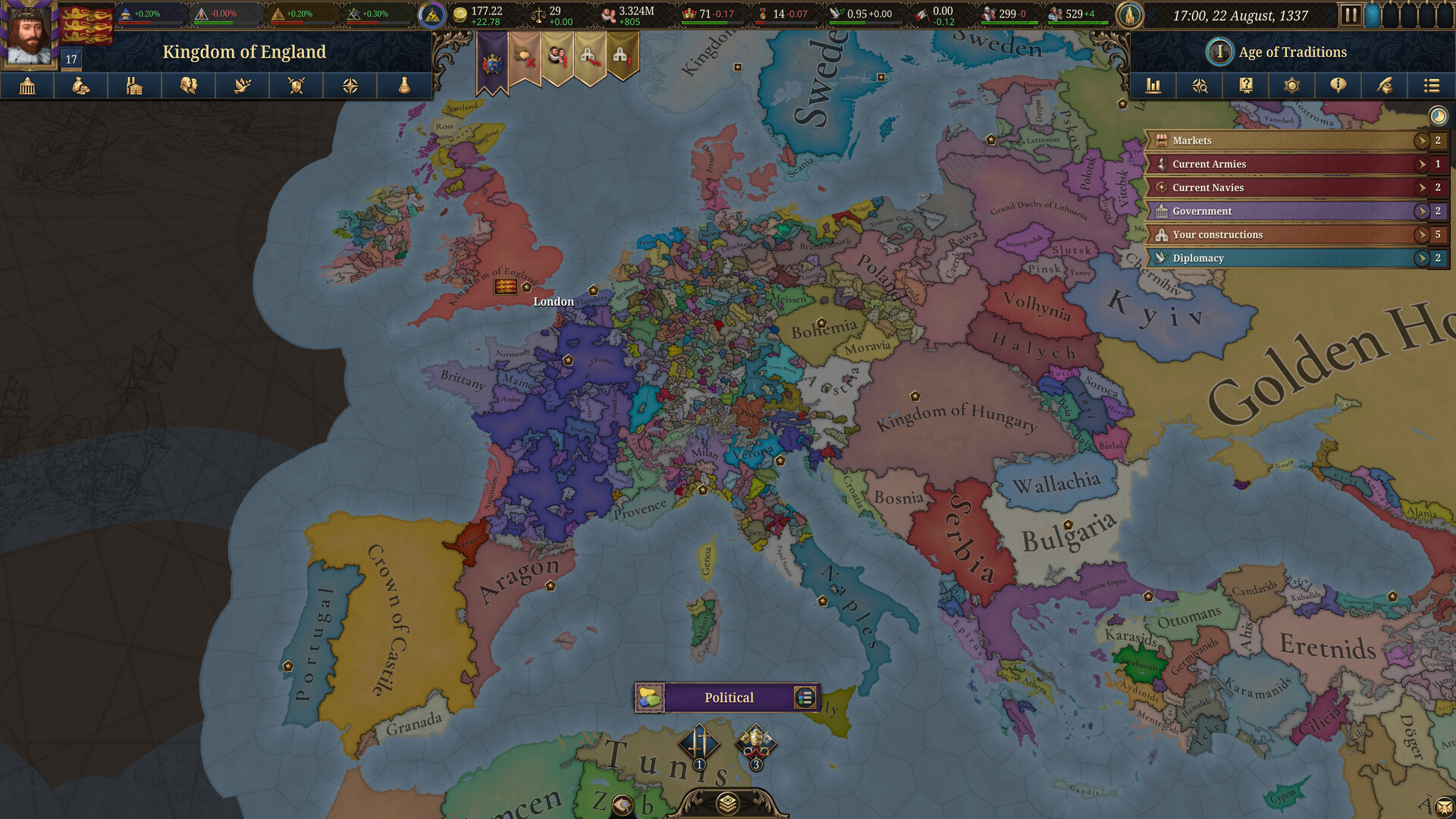 《欧陆风云5/Europa Universalis V》PC中文版下载-含v1.0.8插图1