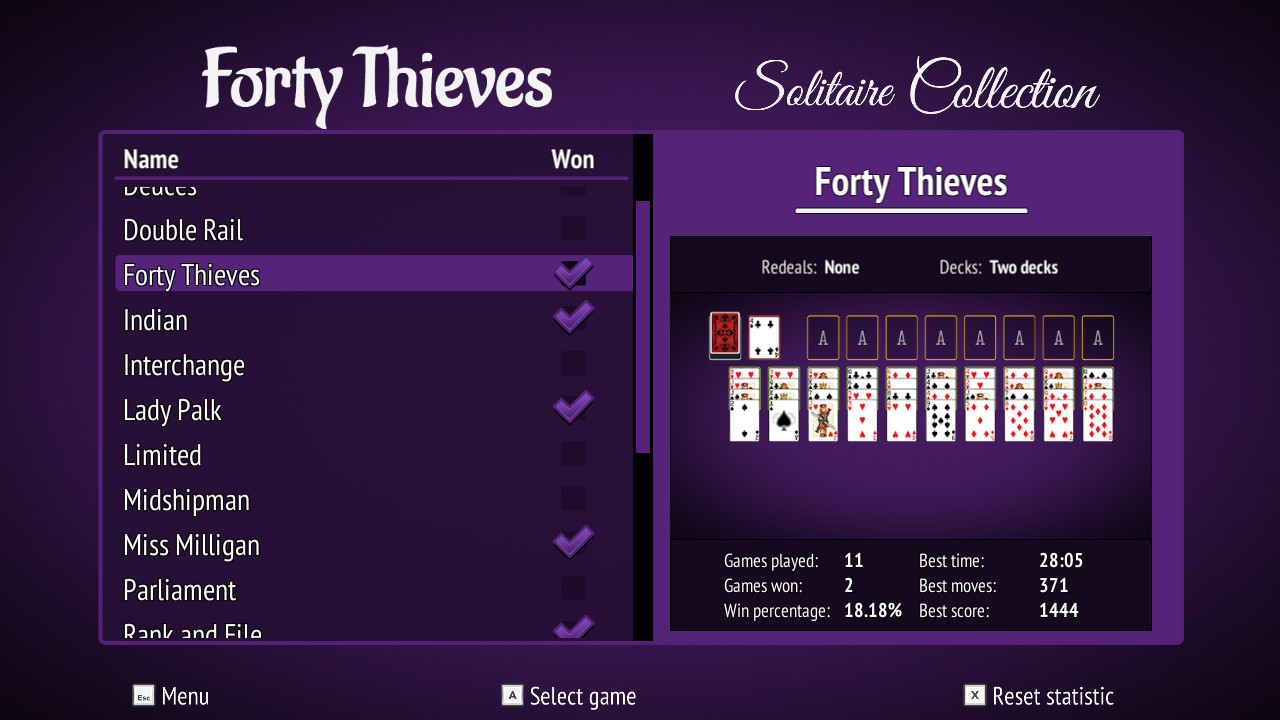 《四十大盗纸牌系列 Forty Thieves Solitaire Collection》Switch英文版NSP下载 – 含1.2补丁插图2