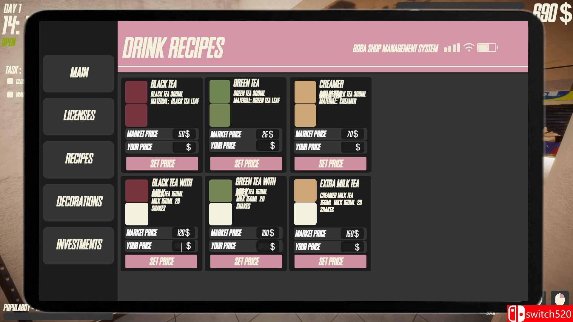 《奶茶店模拟器（Boba Tea Shop Simulator）》官方中文 [中文/繁体/英文/日语]插图5