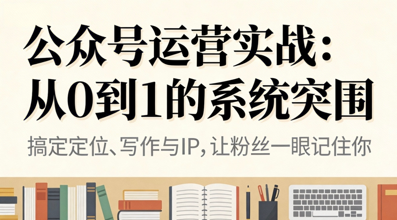 公众号运营实战:从0到1的系统突围插图 公众号运营实战:从0到1的系统突围插图