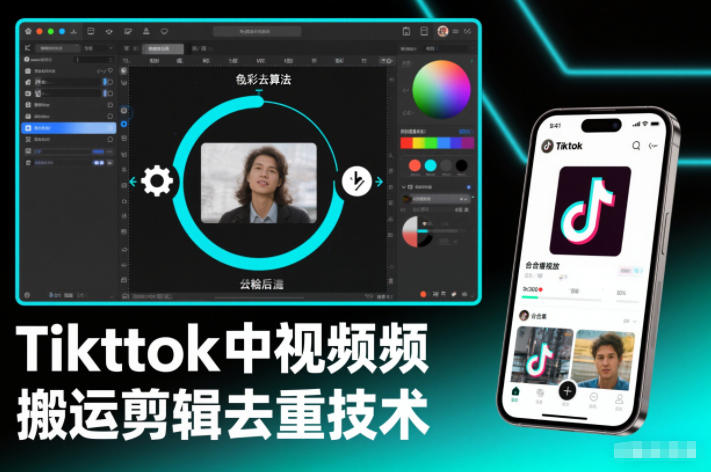 Tiktok中视频纯搬运剪辑去重技术,外来技术,自行测试插图 Tiktok中视频纯搬运剪辑去重技术,外来技术,自行测试插图