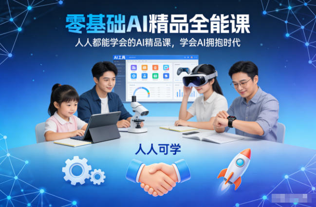 零基础AI精品全能课,人人都能学会的AI精品课,学会AI拥抱时代插图 零基础AI精品全能课,人人都能学会的AI精品课,学会AI拥抱时代插图