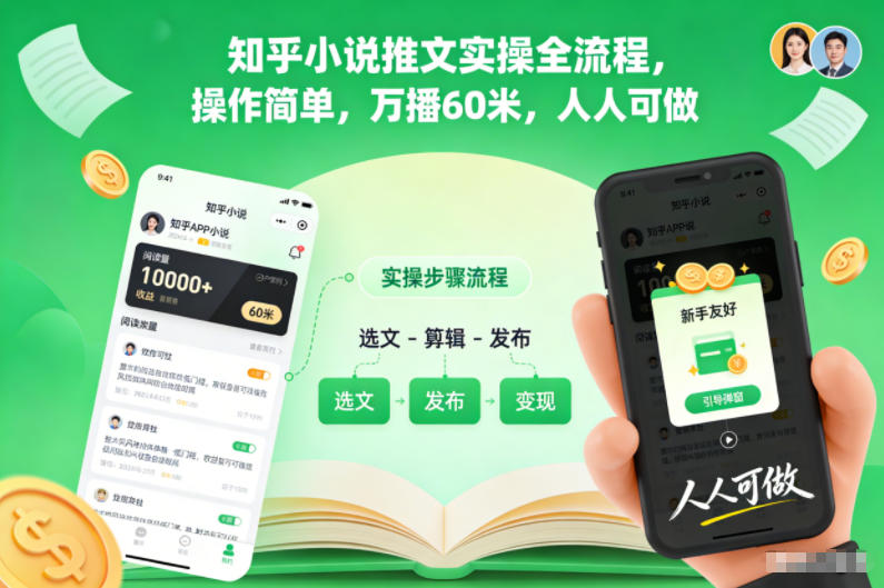 知乎小说推文实操全流程,操作简单,万播60米,人人可做插图 知乎小说推文实操全流程,操作简单,万播60米,人人可做插图