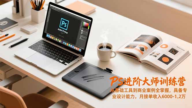 PS进阶大师训练营,从基础工具到商业案例全掌握,具备专业设计能力,月接单收入6000-1.2万插图 PS进阶大师训练营,从基础工具到商业案例全掌握,具备专业设计能力,月接单收入6000-1.2万插图