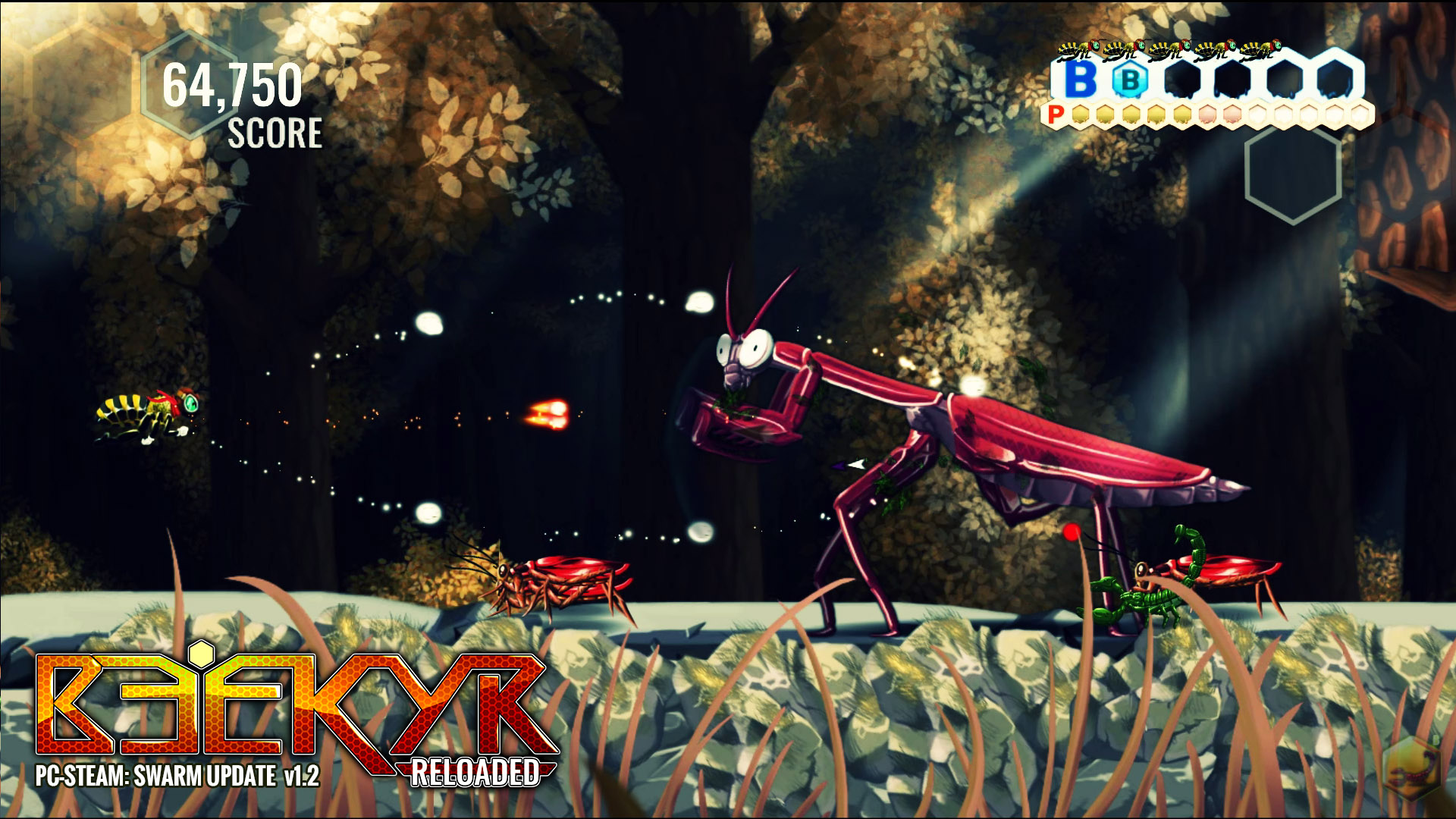 《蜜蜂：重装上阵 Beekyr Reloaded》Switch英文版NSP下载 – 含1.0.0补丁插图2