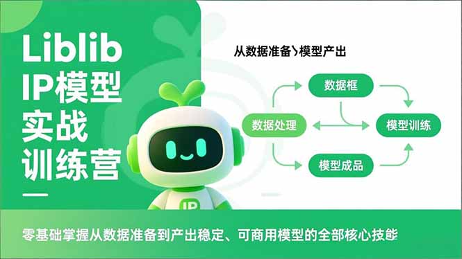 Liblib IP模型实战训练营,零基础掌握从数据准备到产出稳定、可商用模型的全部核心技能插图 Liblib IP模型实战训练营,零基础掌握从数据准备到产出稳定、可商用模型的全部核心技能插图
