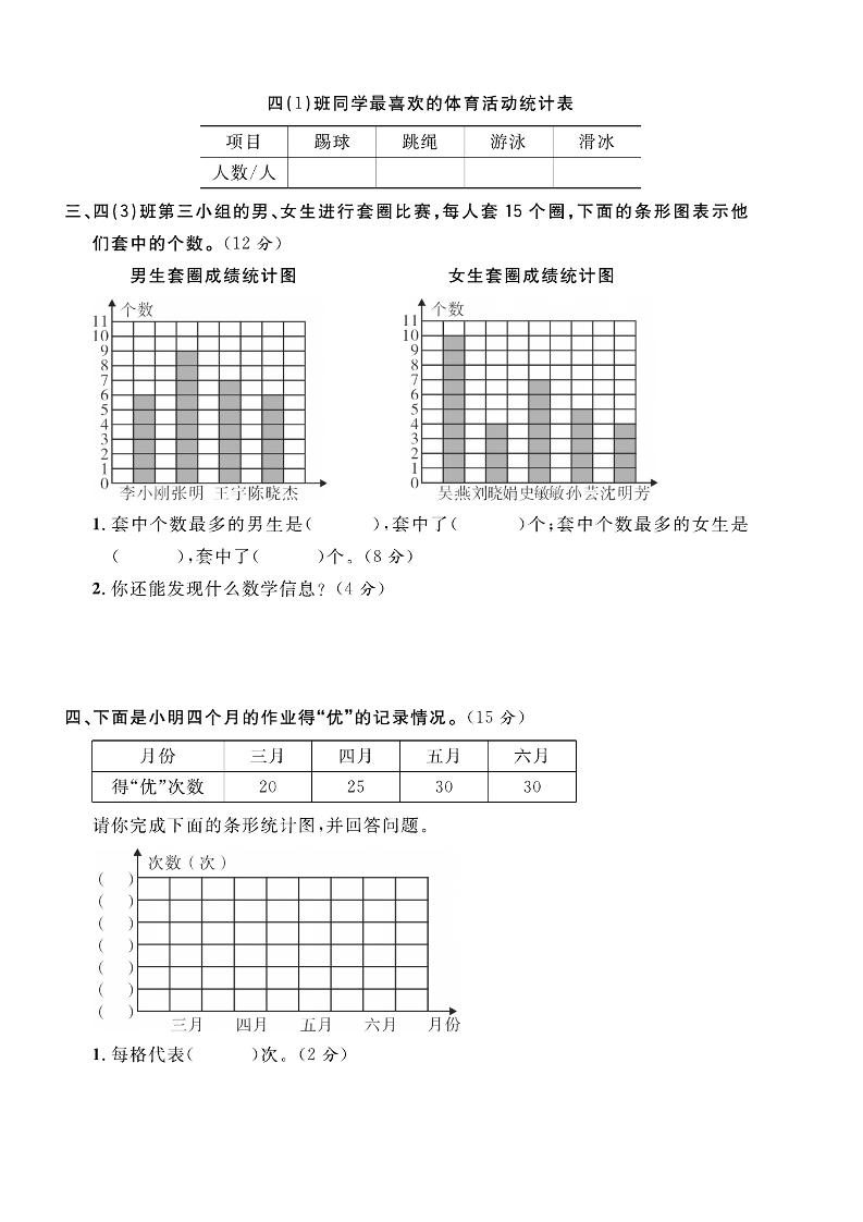 四年级上数学第六单元拔尖测试卷《西师版》插图1